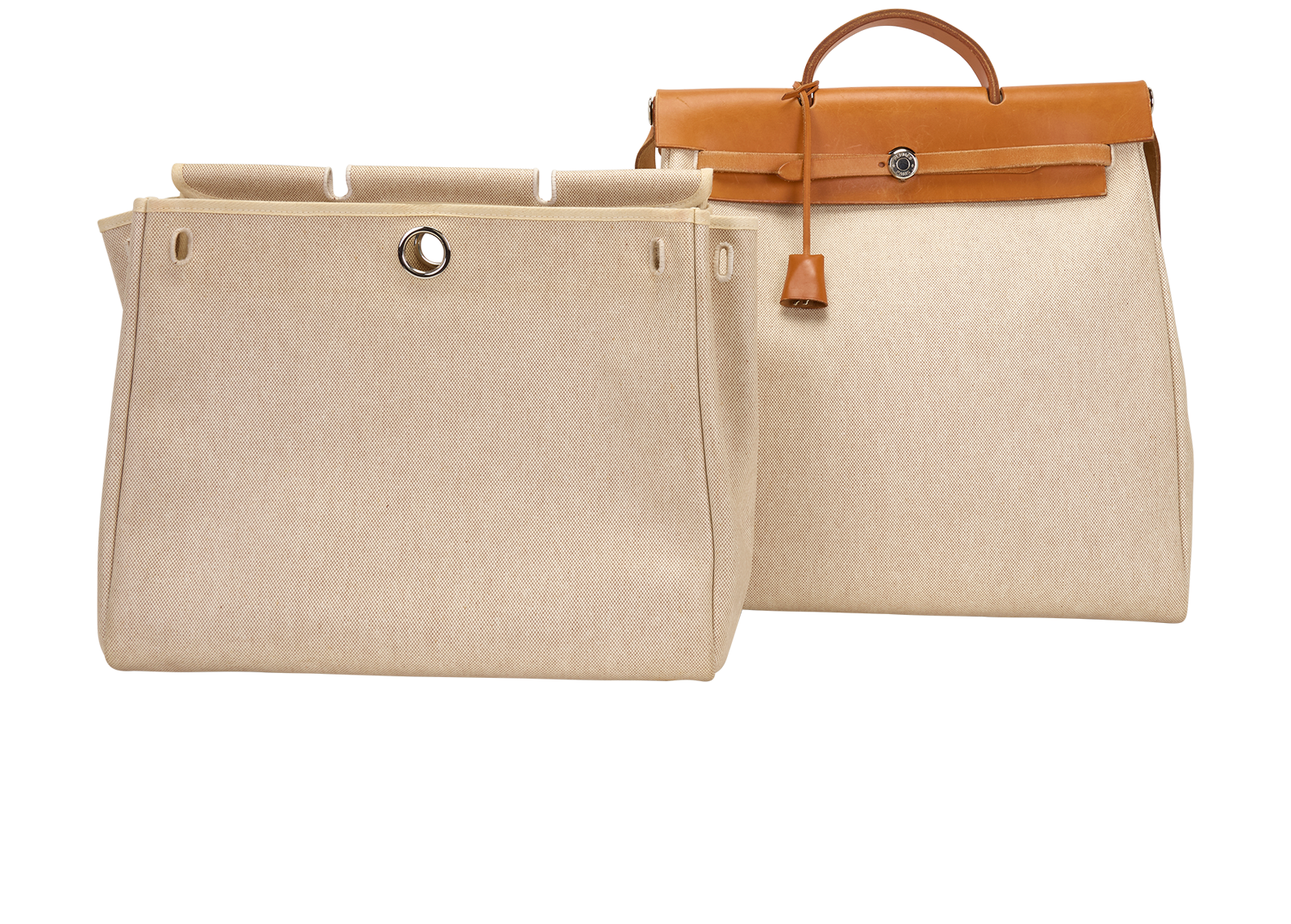 Herbag 39 In Vache Hunter/Toile Ecru/Naturel Sable, &pound;750, Handbags, Beige, Canvas, Other view